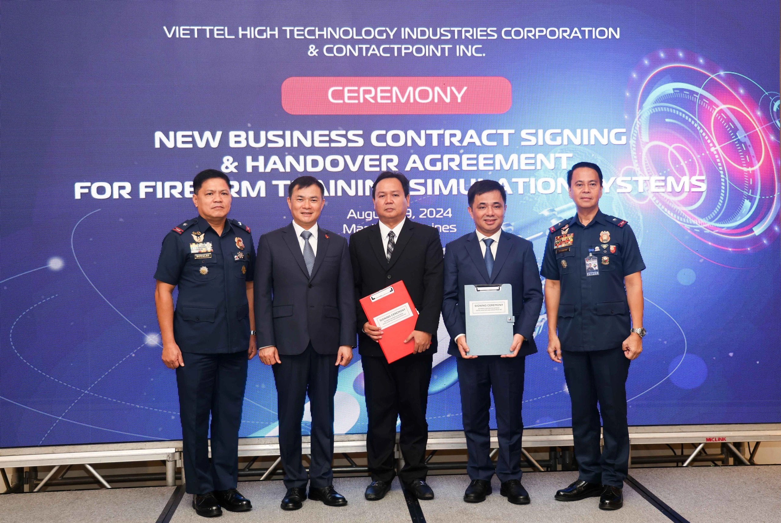 5-Viettel cung cấp hệ thống mô phỏng huấn luyện bắn súng cho cảnh sát Philippines (Tháng 8_2024)
