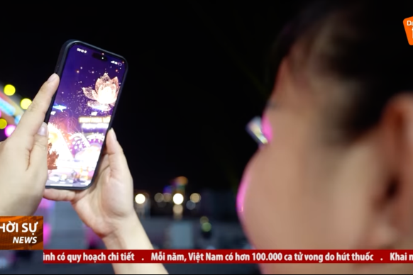 Lạc vào thế giới AR giữa bầu trời sông Hàn