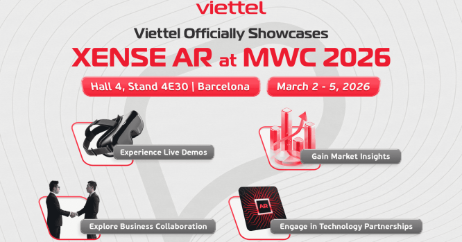 Viettel Xense AR chính thức góp mặt tại MWC 2026 Barcelona